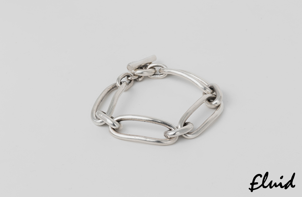 fluid long link chain bracelet