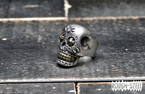 Mexican Skull (Silver&amp;Brass  Combi)